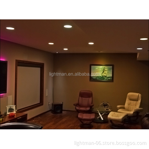 18w Adjustable Round LED Panel Light with Motion Sensor and Cut Hole